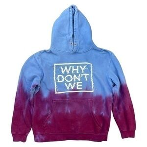 Why Don’t We • 2019 Tour Merch Blue / Raspberry Ombré Tie Dye Hoodie Unisex M
